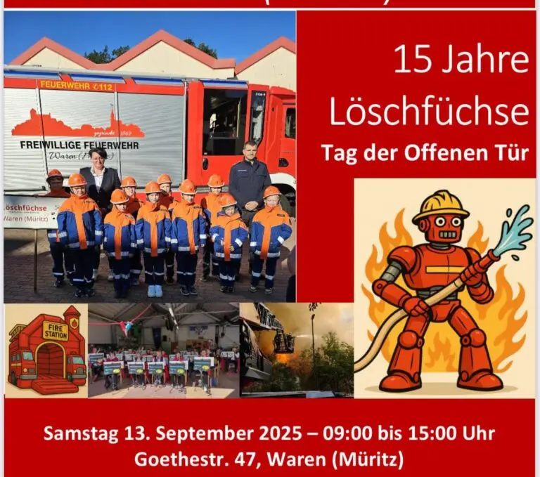 15 Jahre Löschfüchse Waren – CDU gratuliert